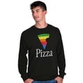 thumbnail image 1 of Rainbow Pride Piece of Pizza LGBT Long Sleeve TShirt Men Women Brisco Brands S, 1 of 6
