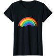 thumbnail image 1 of Rainbow Pride Retro Short Seelve Casual T-Shirt, 1 of 3