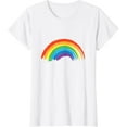 thumbnail image 1 of Rainbow Pride Retro Short Seelve Casual T-Shirt, 1 of 3