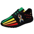 thumbnail image 1 of Rainbow Pride Shoes for Men Women, Unisex Fashion LGBT Gay Sneakers Lightweight Breathable Running Shoes Gift for Her Him Black Size 9, 1 of 7
