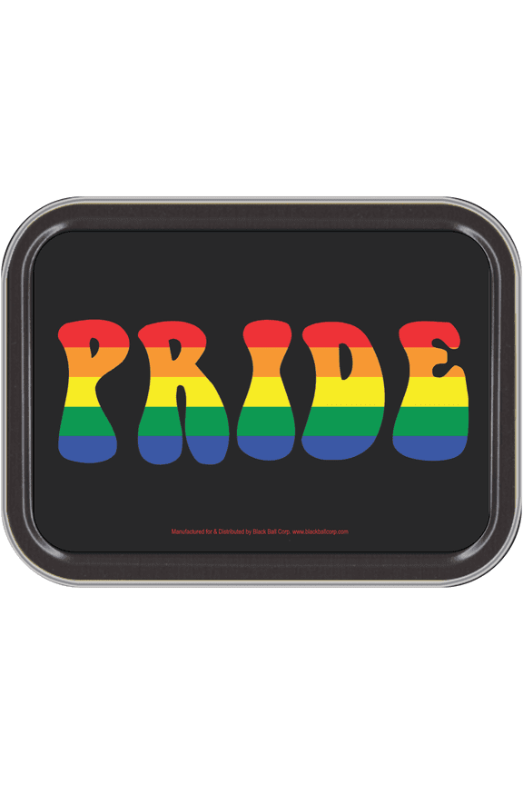 Rainbow Pride Metal Stash Storage Container, 1 Count