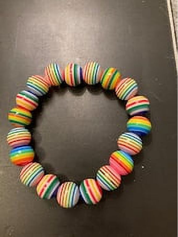 Rainbow Pride stretch bracelet