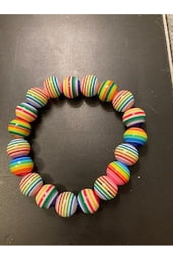 Rainbow Pride stretch bracelet