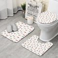 thumbnail image 1 of Rainbow Princess Carriage Pattern Bathroom Rugs Sets 3 Piece,Toilet Cover Set,Absorbent Non Slip Bathroom Mats Sets with U-Shaped Contour Rug Toilet Rug Set, 1 of 5