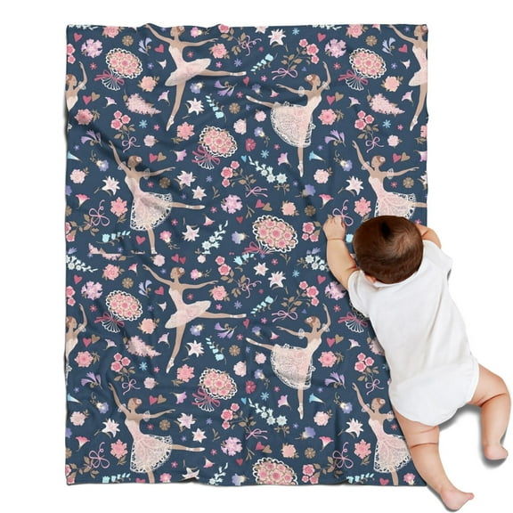 Rainbow Princess Pattern Blanket,Comfortable Soft Flannel Throw Blanket,All Season,Warm Lightweight Blankets for Sofa Bed Couch Living Room Chair,30"x40"