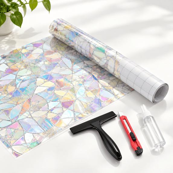 Rainbow Pro Window Film, 29.5 Inch * 78.74 Inch, Decorative Static ...