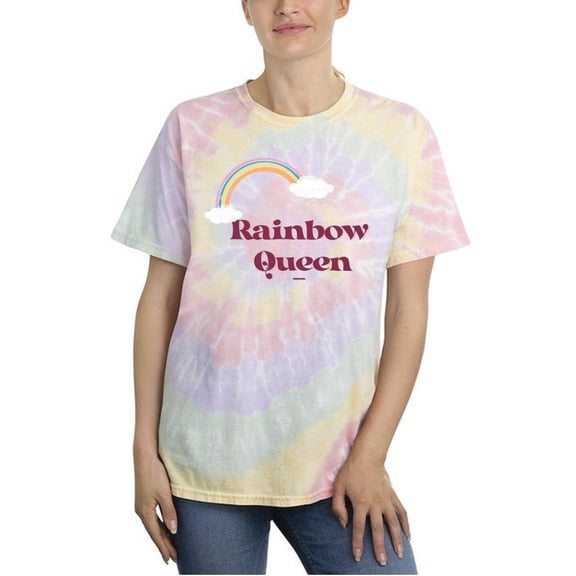 Rainbow Queen Tie Dye Spiral Women -Image by Shutterstock, Female XX-Large