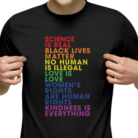 Rainbow Quote Gay Pride Shirt, Love is Love and Equality Shirt ID-0520-WPH3