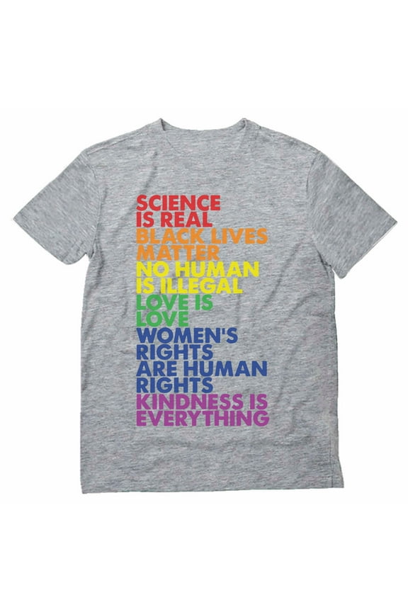 Rainbow Quote Gay Pride Shirt for Men - Love is Love and Equality Slogans - Supportive LGBTQ Apparel - Comfortable and Breathable Fit - XXX-Large Gray