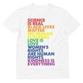 thumbnail image 1 of Rainbow Quote Gay Pride Shirt for Men - Love is Love and Equality Slogans - Supportive LGBTQ Apparel - Comfortable and Breathable Fit - X-Large White, 1 of 6