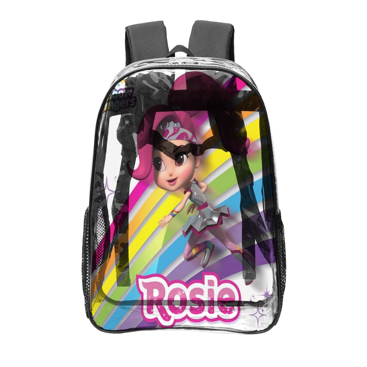 Rainbow Rangers Pattern Transparent Backpack Lightweight And ...