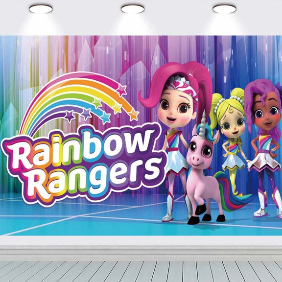 Rainbow Rangers school Background Wall Decor Taspestry Poster Banner Backdrop Party Supplies