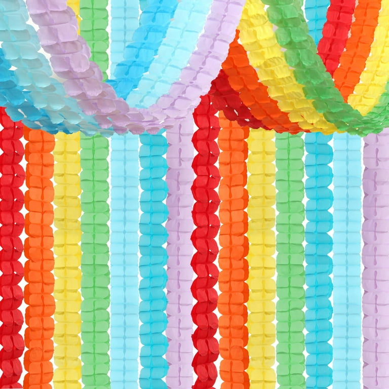Paper store streamer garland