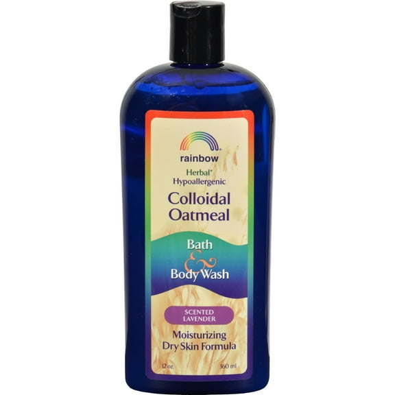 Rainbow Research Colloidal Oatmeal Bath & Body Wash, Lavender, 12 fl oz (360 ml)