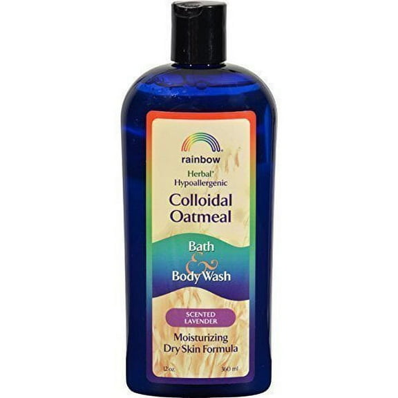 Rainbow Research Colloidal Oatmeal Bath & Body Wash, Lavender, 12oz, 4-Pack