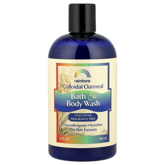 Rainbow Research Colloidal Oatmeal Bath and Body Wash - Fragrance Free - 12 oz