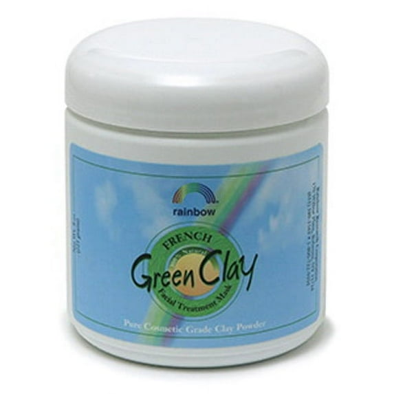 Rainbow Research French Green Clay Facial Cleansing Mask Powder Jar - 8 Oz, 3 Pack