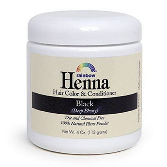 Rainbow Research Henna Hair Color And Conditioner, Black, 4 Oz