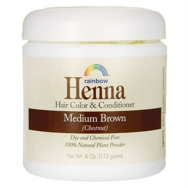 Rainbow Research Henna Hair Color and Conditioner Medium Brown Chestnut