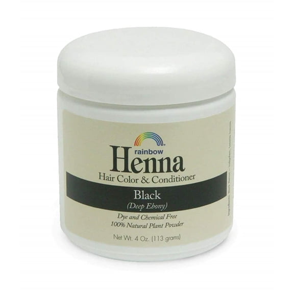 Rainbow Research Henna Hair Color and Conditioner, Persian Black Deep Ebony, 4 Ounce