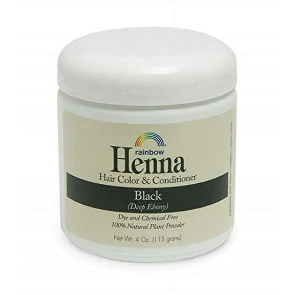 Rainbow Research Henna Hair Color and Conditioner, Persian Black Deep Ebony, 4 Ounce
