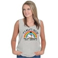 thumbnail image 1 of Rainbow Retro Mr Owl Tootsie Roll Tank Top Tee Shirt Women Brisco Brands S, 1 of 6