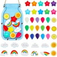 Rainbow Reward Mason Jar for Kids Reward Chart for Toddlers Potty