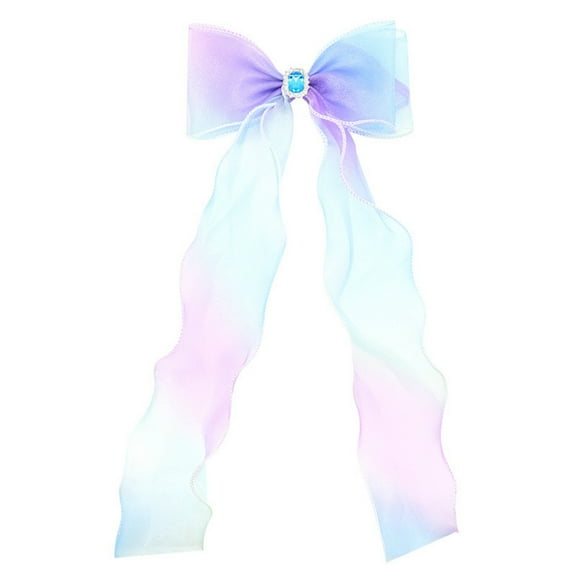 Rainbow Ribbon Hair Bows Princess Bowknot Colorful Accessories for Girls
