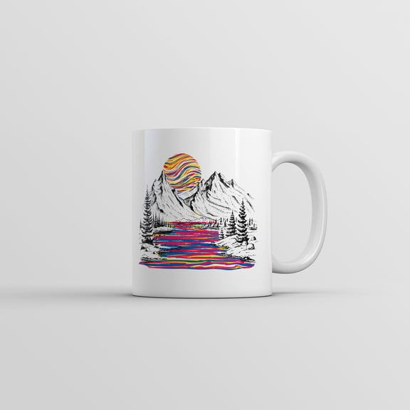 Rainbow River Mug Cool Nature Graphic Coffee Cup