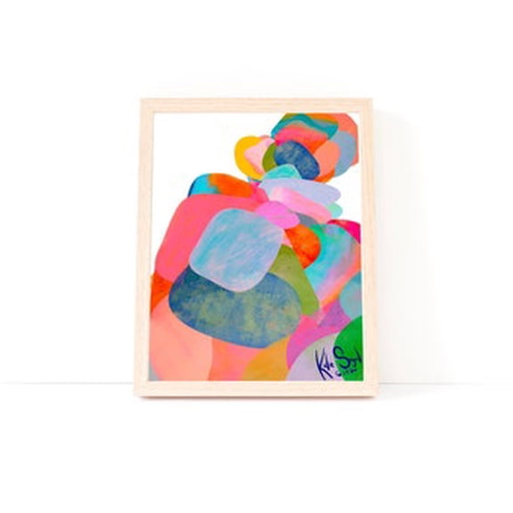 Rainbow Rocks Print Poster, Poster Only