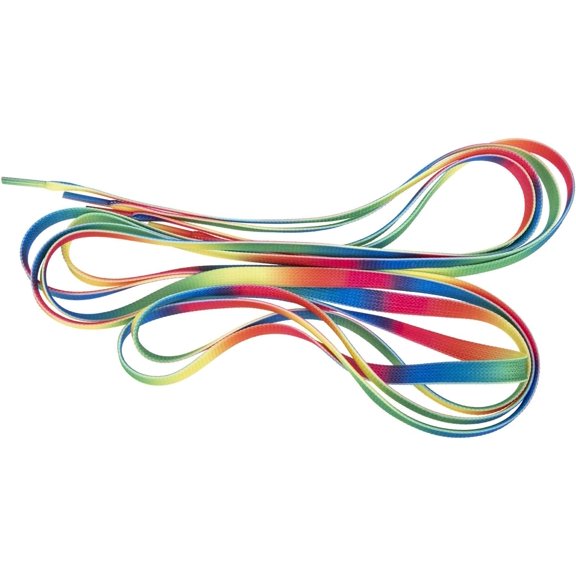 Rainbow Roller Skate Shoelaces 1.8m Wear-Resistant Colorful Polyester Sport Shoe Laces for Inline Skates 1 Pair