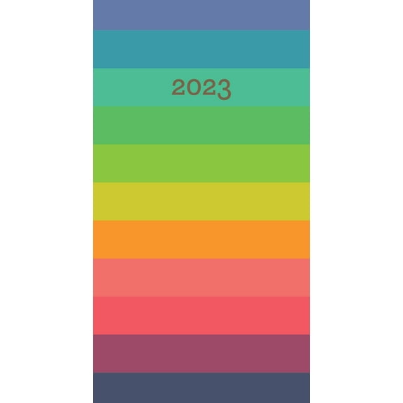 Rainbow Row 2023 2-Year Pocket Planner