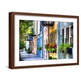 thumbnail image 1 of Art.com Rainbow Row I, Charleston South Carolina Photographic Print by George Oze, Brown Frame Wall Art, 23" x 17", 1 of 5
