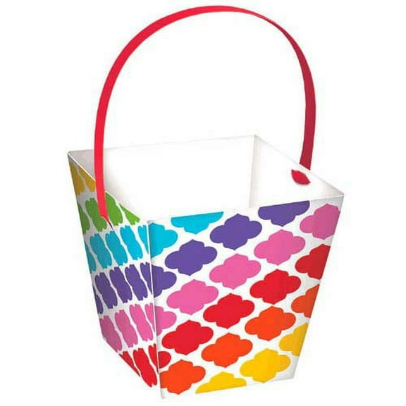 Rainbow Scallops Mini Favor Boxes w/ Handles (24ct)