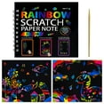 thumbnail image 1 of Rainbow Scratch Paper Set teen Arts And Crafts Kit for Ages 3-12,Christmas Birthday Gift for Boys & Girls, 1 of 9