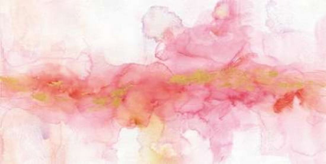 Rainbow Seeds Abstract Gold Canvas Art - Audit Lisa (24 x 48)