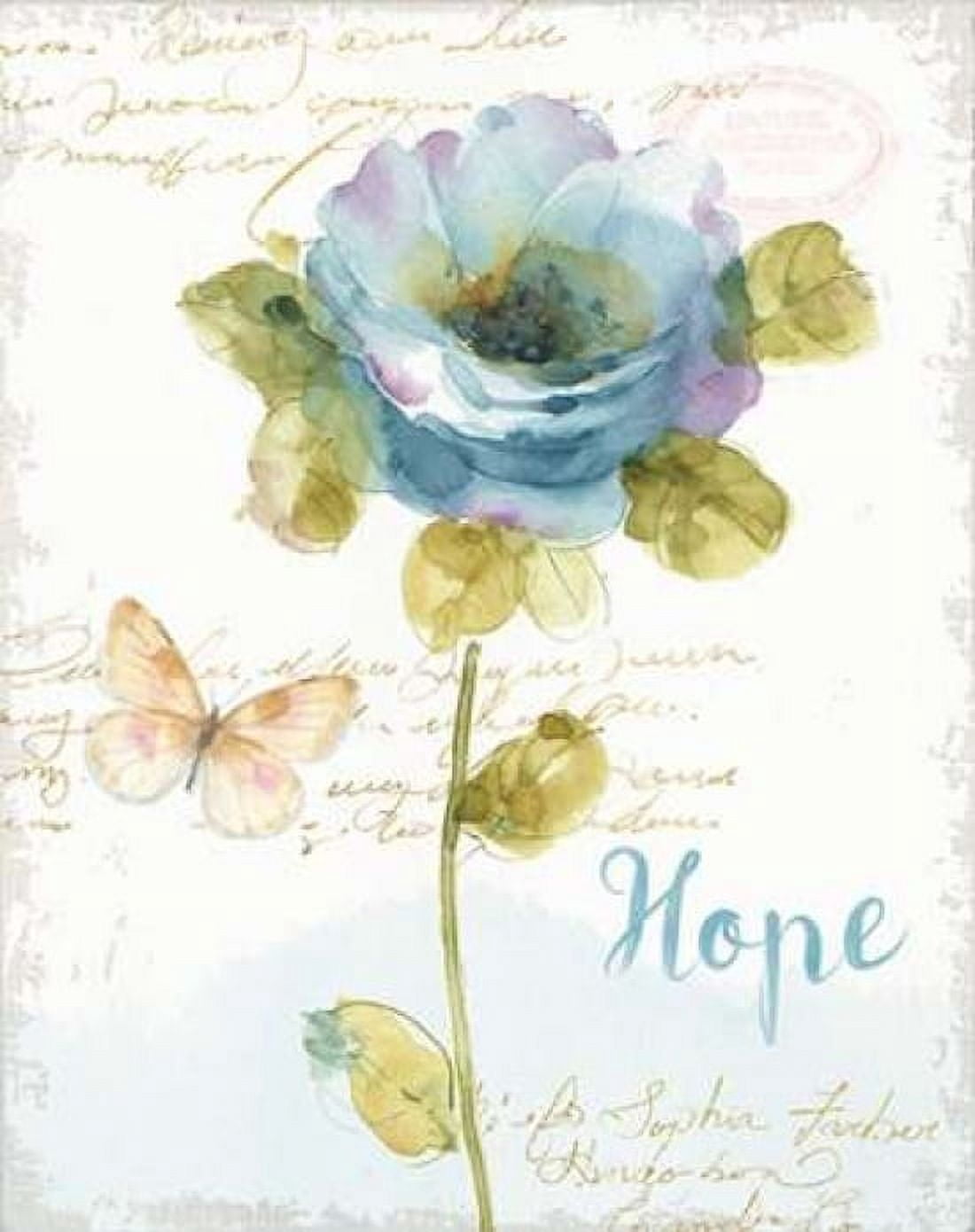 Rainbow Seeds Floral VII Hope Canvas Art - Audit Lisa (22 x 28)