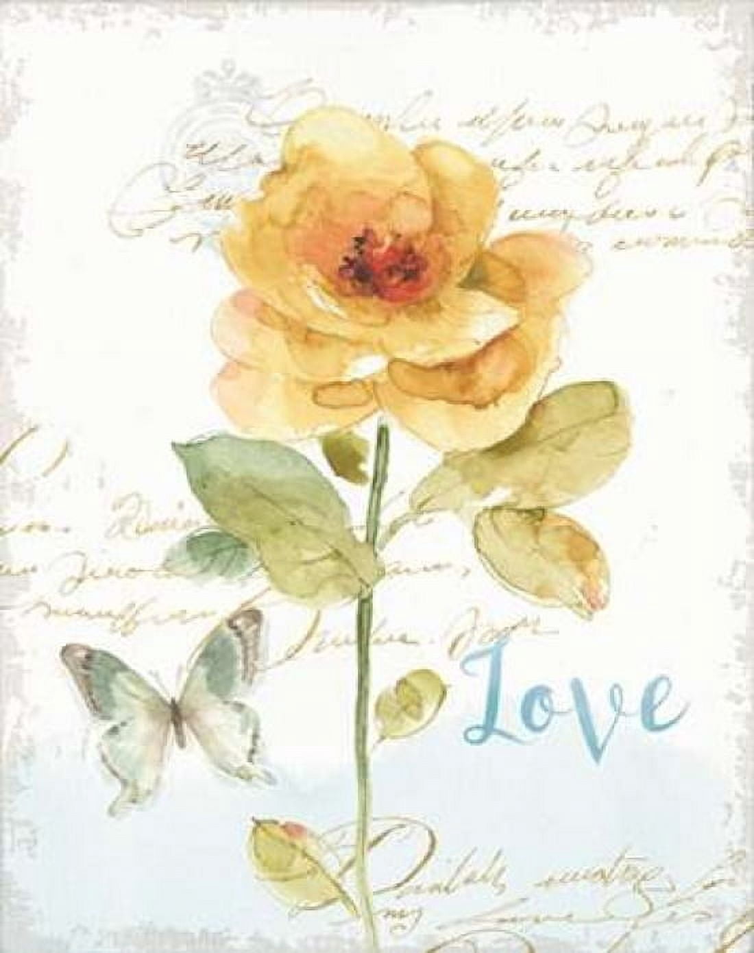 Rainbow Seeds Floral VIII Love Canvas Art - Audit Lisa (22 x 28)
