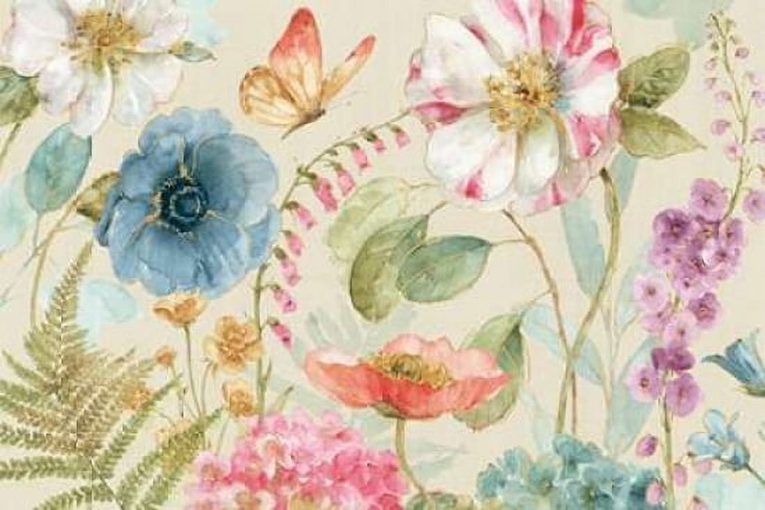 Rainbow Seeds Flowers I Linen Canvas Art - Audit Lisa (12 x 18)