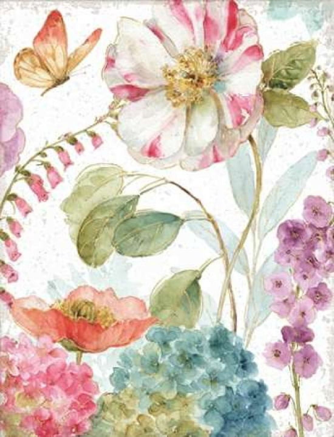 Rainbow Seeds Flowers II Crop on Wood Canvas Art - Audit Lisa (22 x 28)