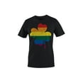 thumbnail image 1 of Rainbow Shamrock LGBTQ+ Pride and St. Patricks Day Blend Men's T-shirt, 1 of 3