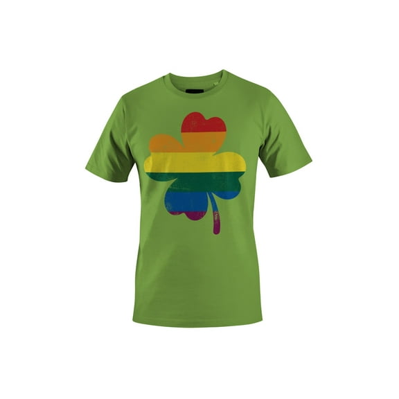 Rainbow Shamrock LGBTQ+ Pride and St. Patricks Day Blend Men's T-shirt