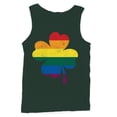 thumbnail image 1 of Rainbow Shamrock LGBTQ+ Pride and St. Patricks Day Blend Men's Tank Top, 1 of 3