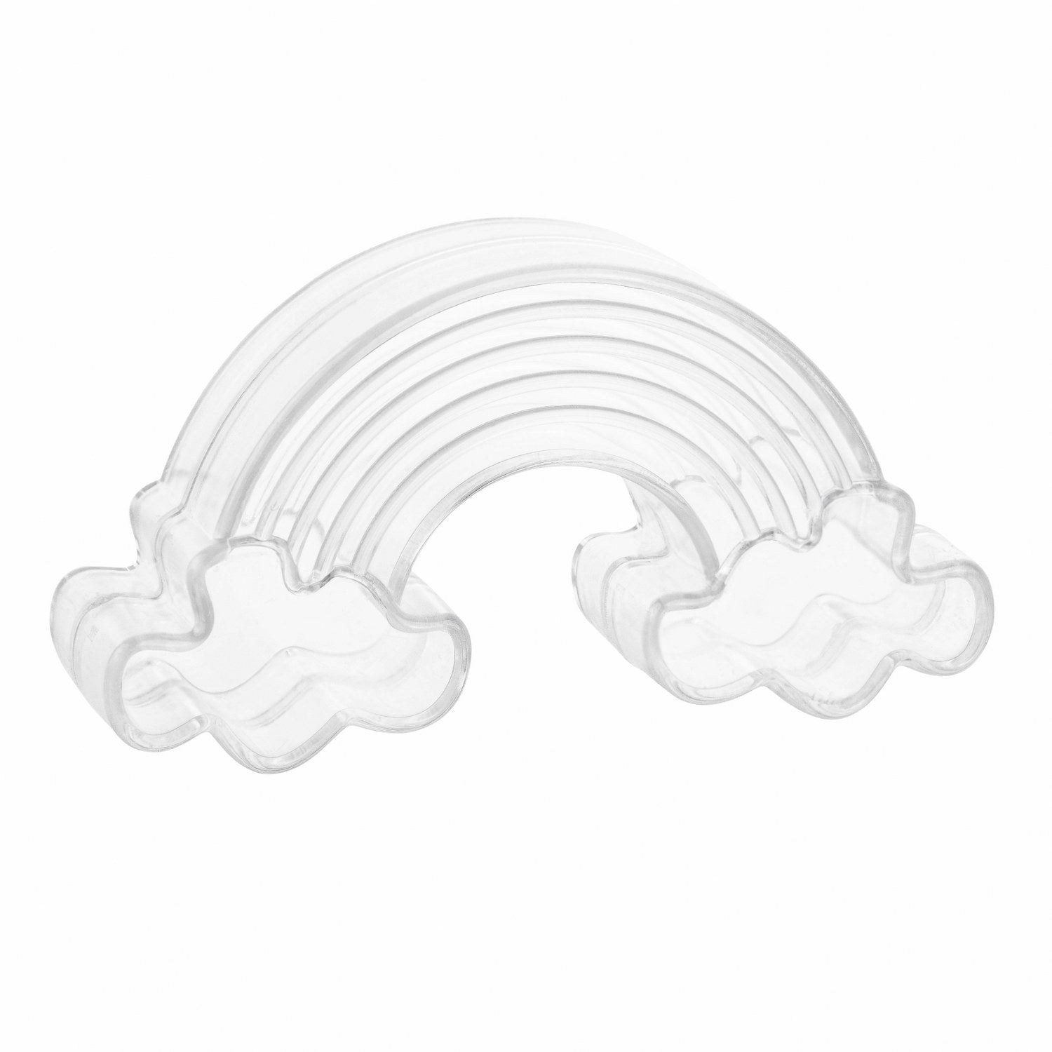 Rainbow Shaped Acrylic Candy Boxes 24 Pack 3.62