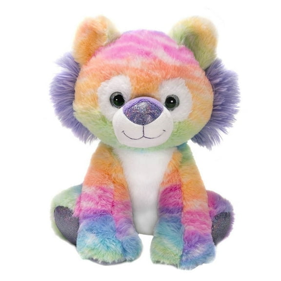 Plush Gear Rainbow Sherbet Tiger Plush Toy 10.5 Sitting Stuffed Animal Soft Cuddly Gift for Kids