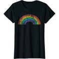 thumbnail image 1 of Rainbow Shirt Vintage 80's Retro Style Gift Short Seelve T-Shirt, 1 of 3
