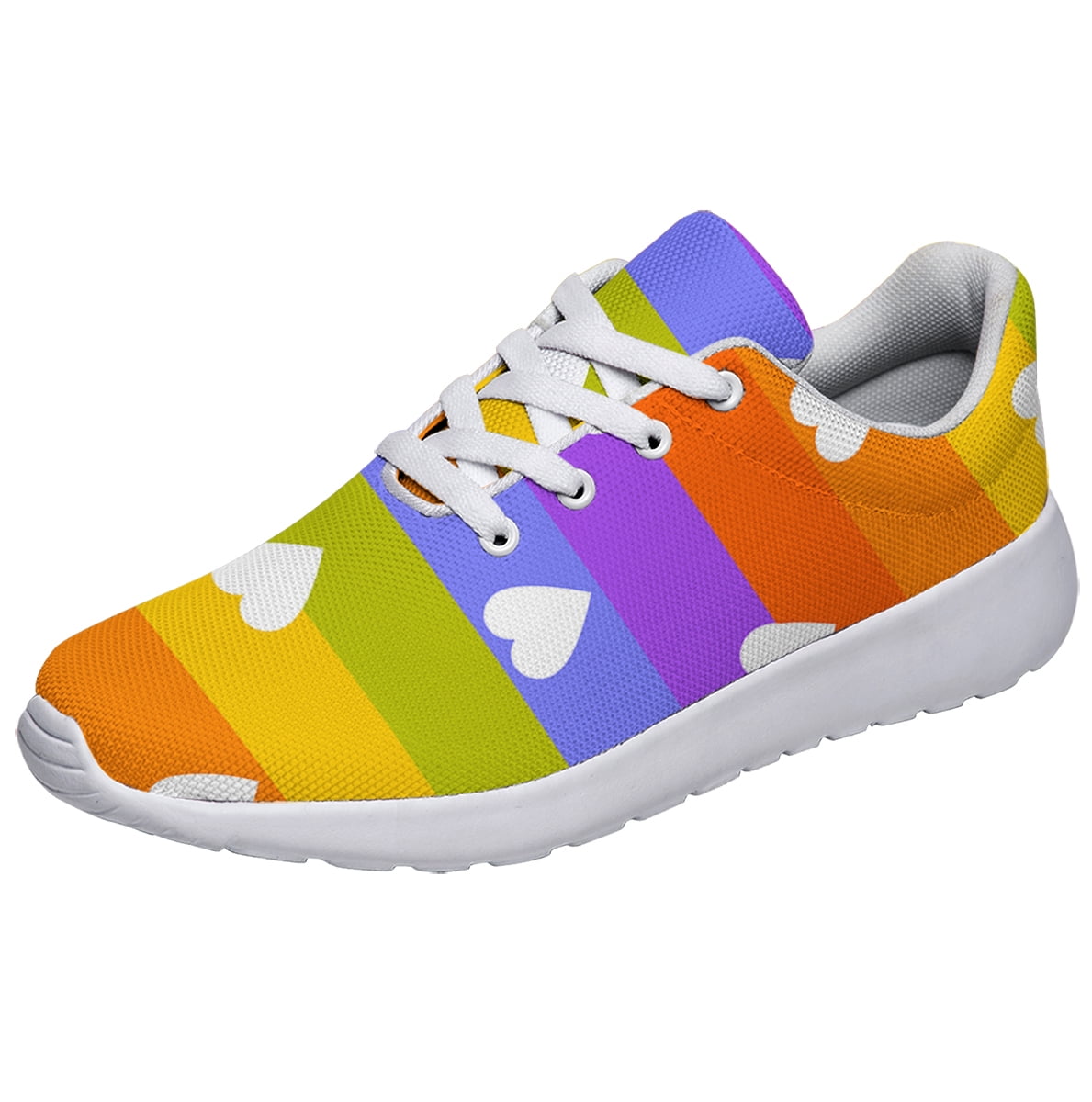 adidas gazelle silver green womens Custom Hand Painted Rainbow Pride Flag Adidas Stan Smiths – B Street Shoes main image 1