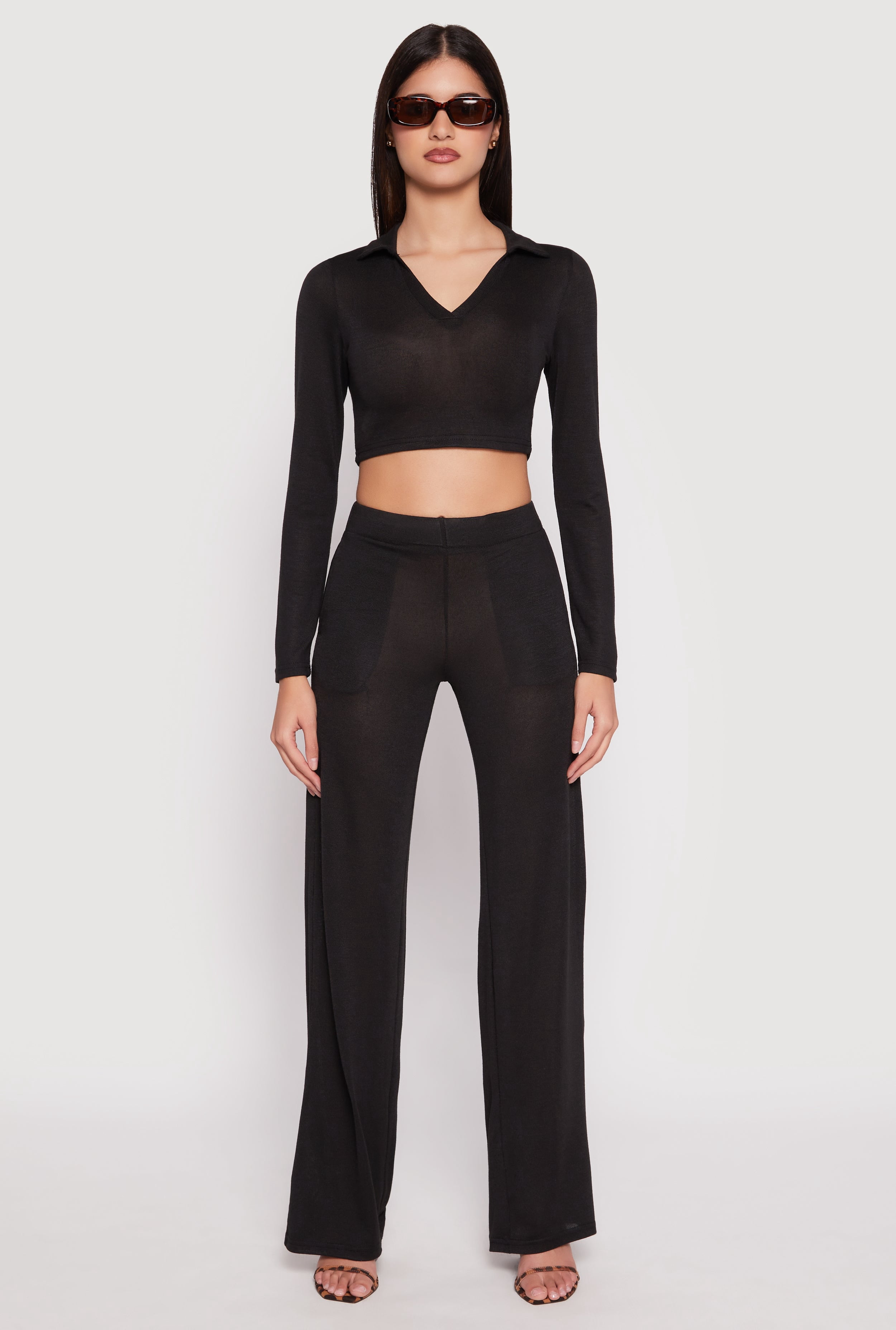 Straight Leg Knit Pants