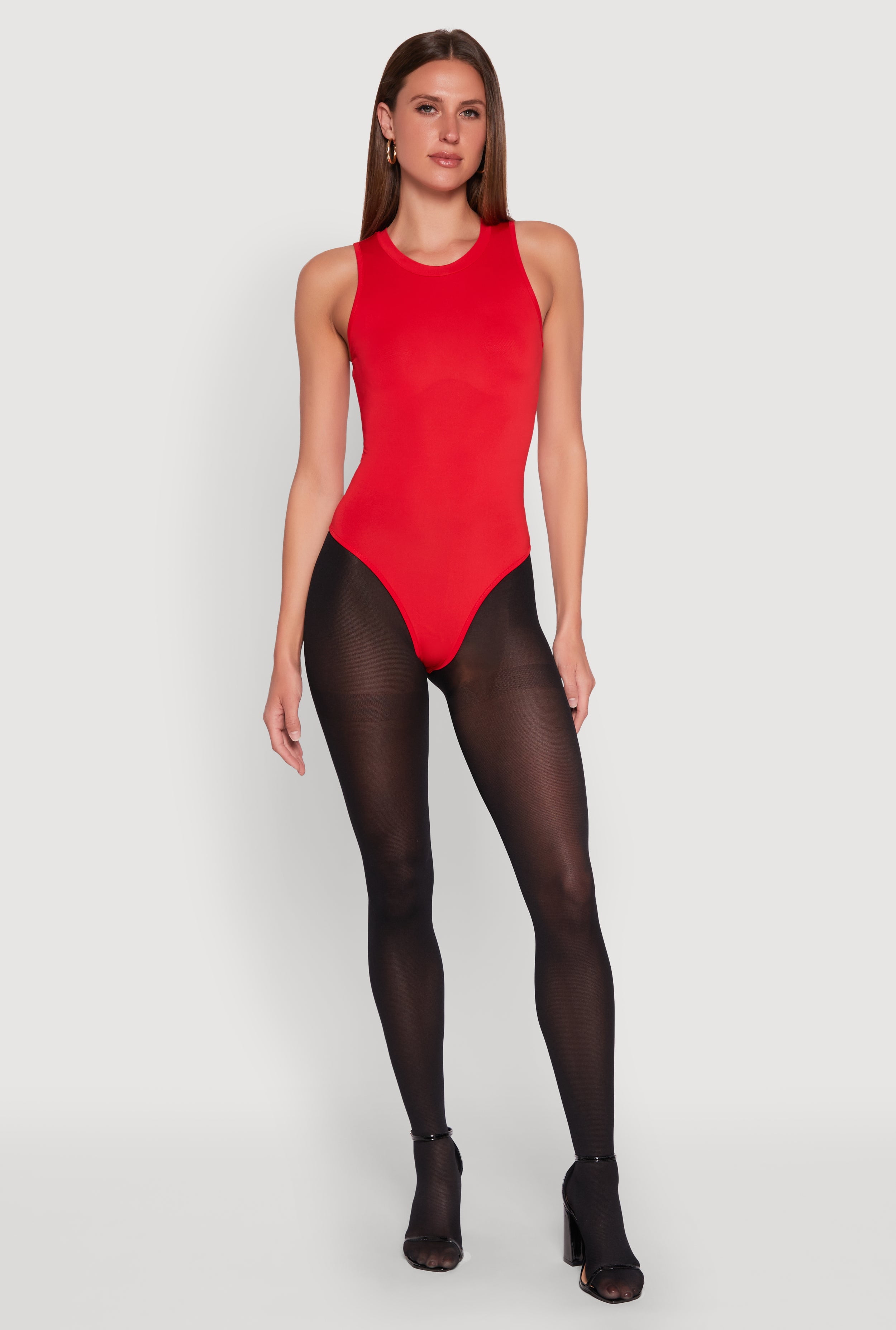 Classic Sleeveless  Crew Neck Bodysuit main image 1