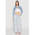 thumbnail image 1 of Womens Daisy Denim Frayed Bolero Jacket, 1 of 5